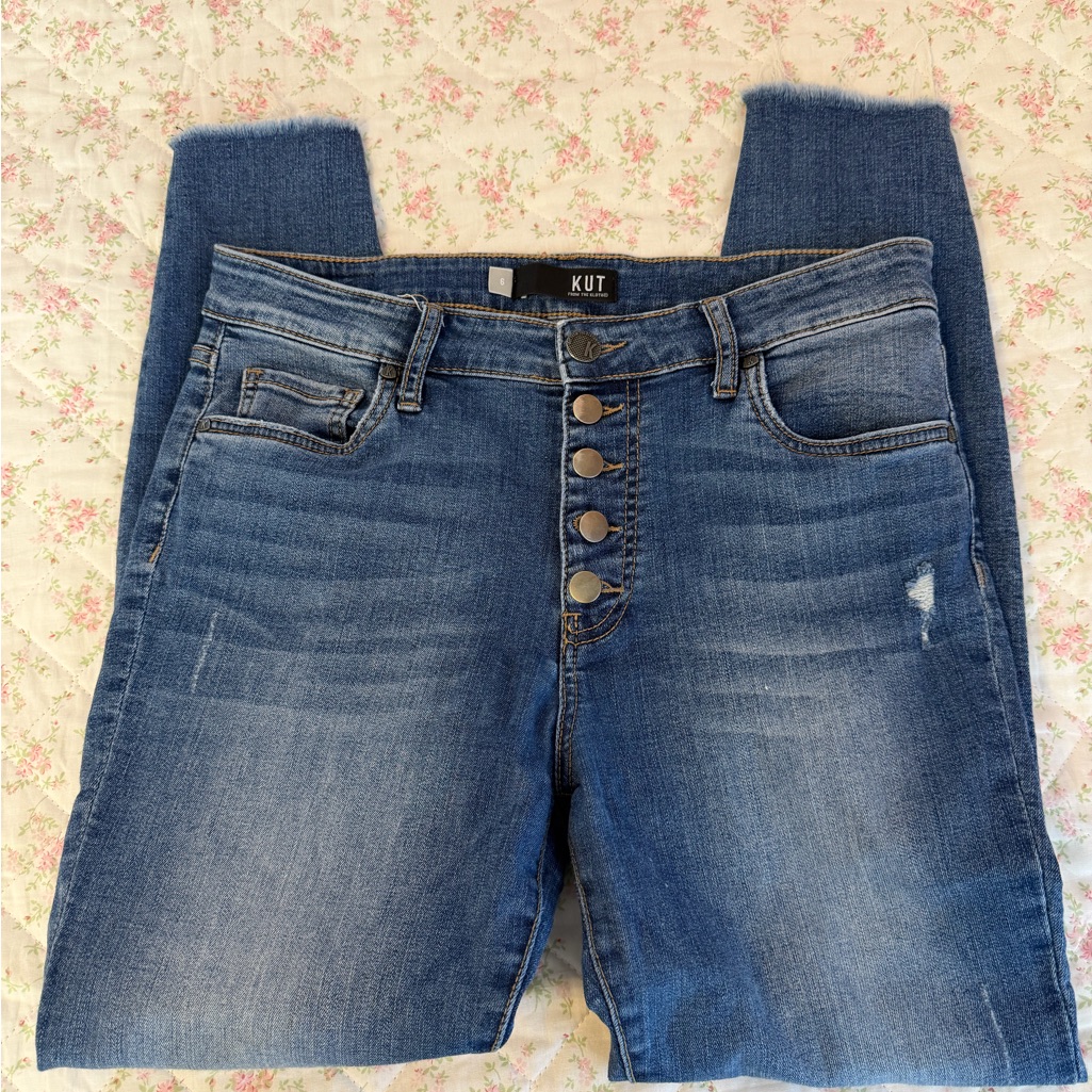 Kut From The Kloth High Rise Button-Fly Jeans Size 6